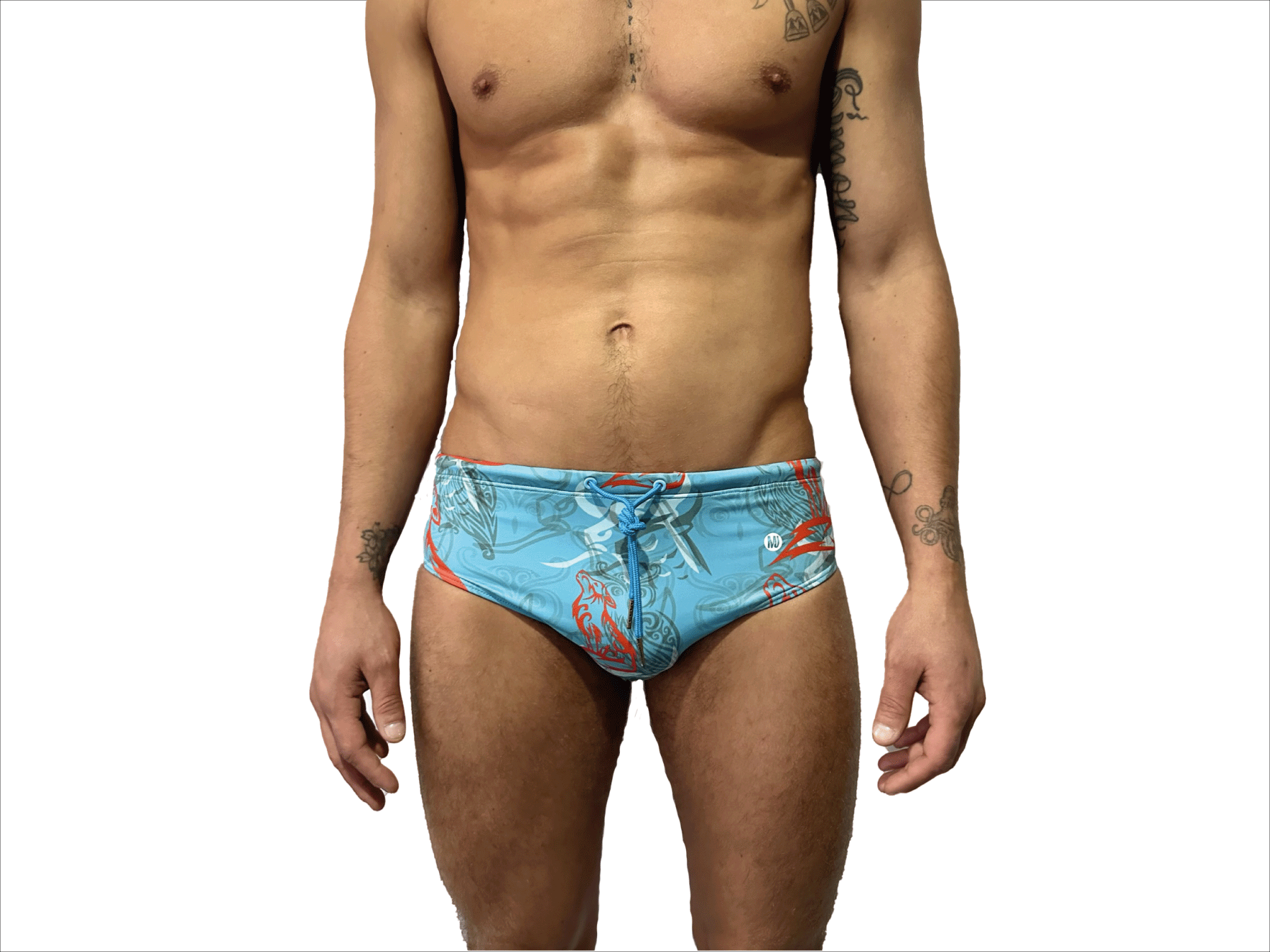 BAÑADOR SLIP GAMBOA CELESTE