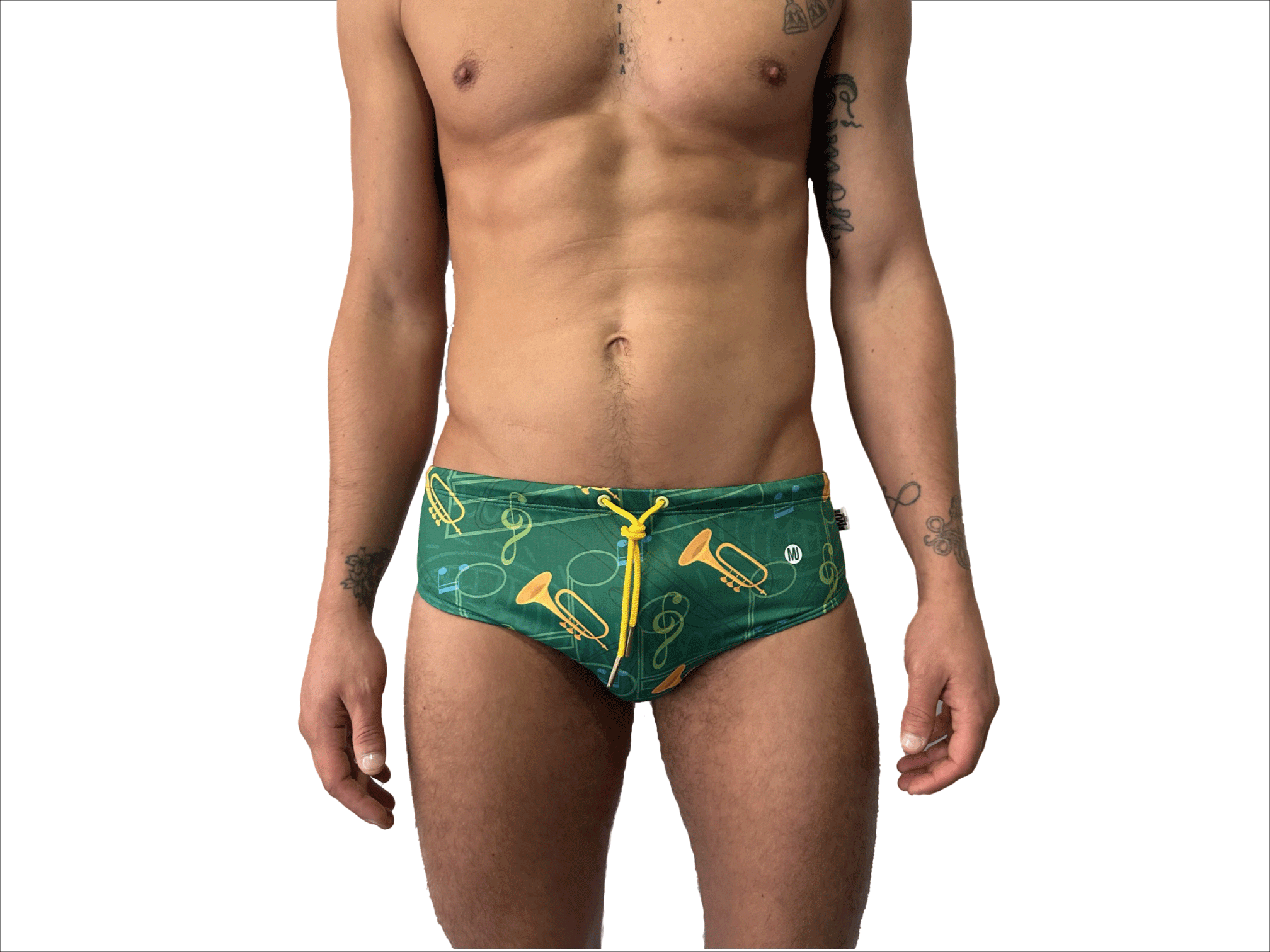 BAÑADOR SLIP MUSICAL TROMPETAS