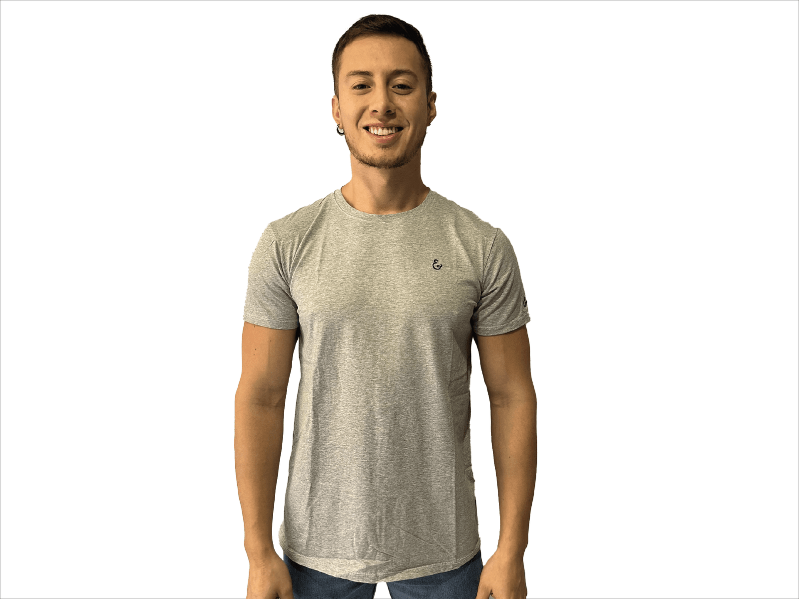 CAMISETA SEDA FRIA GRIS JASPE