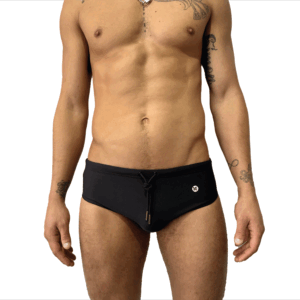 BAÑADOR SLIP SOLIDO NEGRO