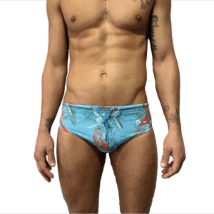 BAÑADOR SLIP GAMBOA CELESTE