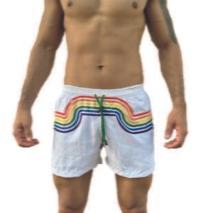 PANTALONETA ARCOIRIS BLANCO