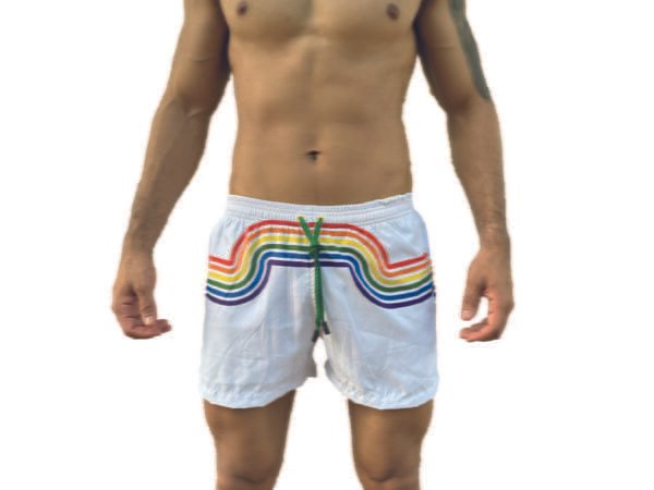 PANTALONETA ARCOIRIS BLANCO