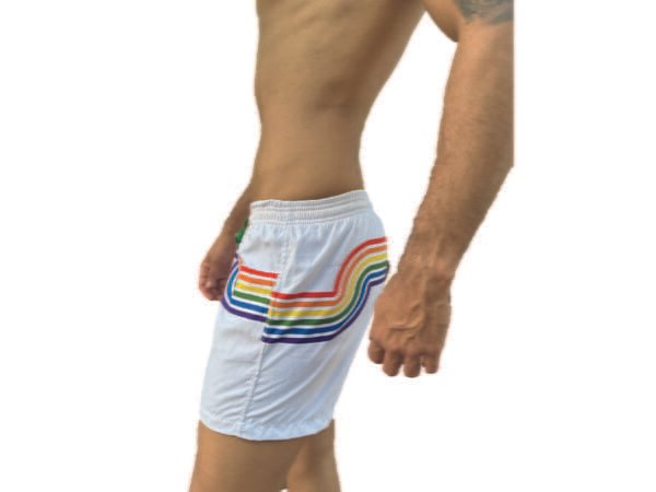 PANTALONETA ARCOIRIS BLANCO - Imagen 2