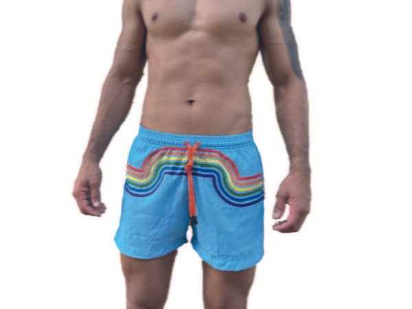 PANTALONETA ARCOIRIS CELESTE