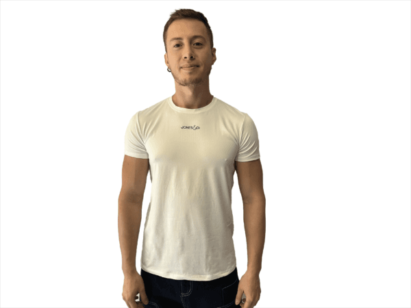 CAMISETA HUESO SLIM FIT PIEL DE DURAZNO LOGO TERMOFIJADO - Imagen 19