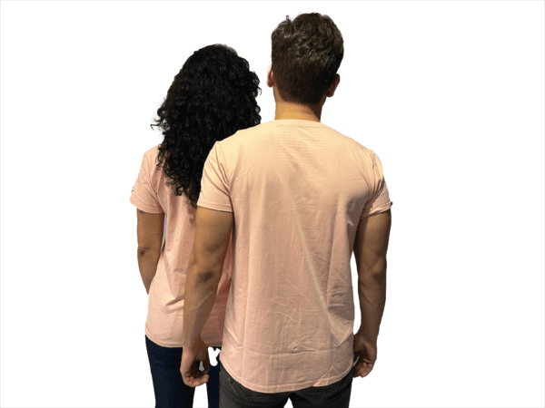 CAMISETA SEDA FRIA PALO DE ROSA SIMBOLO BORDADO - Imagen 3