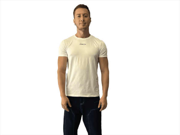 CAMISETA HUESO SLIM FIT PIEL DE DURAZNO LOGO TERMOFIJADO - Imagen 15