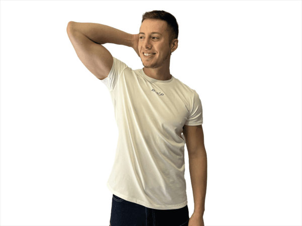 CAMISETA HUESO SLIM FIT PIEL DE DURAZNO LOGO TERMOFIJADO - Imagen 14