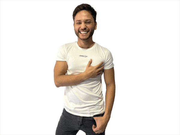 CAMISETA HUESO SLIM FIT PIEL DE DURAZNO LOGO TERMOFIJADO - Imagen 9
