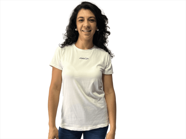 CAMISETA HUESO SLIM FIT PIEL DE DURAZNO LOGO TERMOFIJADO - Imagen 7