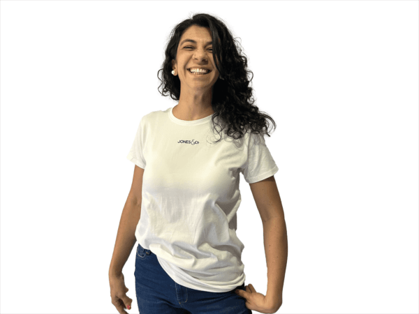 CAMISETA HUESO SLIM FIT PIEL DE DURAZNO LOGO TERMOFIJADO - Imagen 5