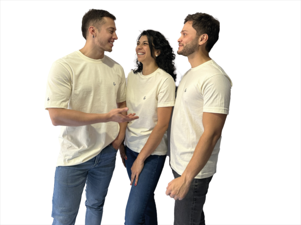 CAMISETA ALGODÓN BEIGE CON SÍMBOLO BORDADO - Imagen 6