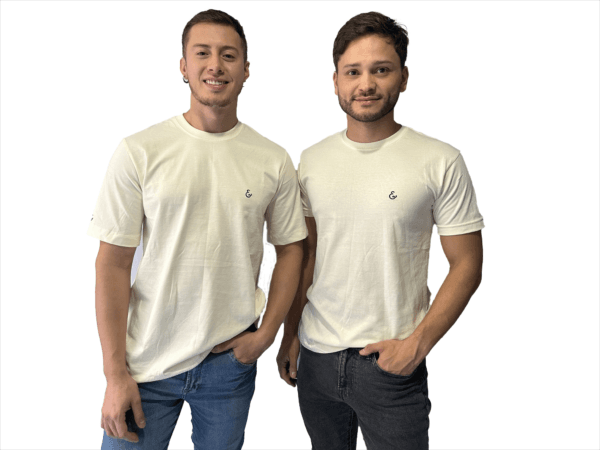 CAMISETA ALGODÓN BEIGE CON SÍMBOLO BORDADO - Imagen 4