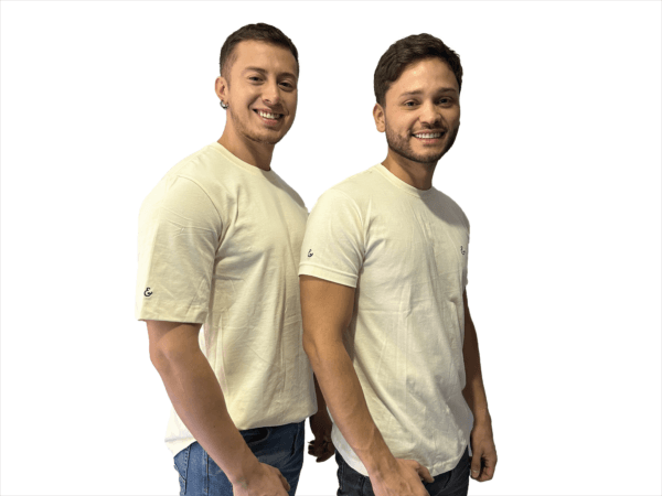 CAMISETA ALGODÓN BEIGE CON SÍMBOLO BORDADO - Imagen 3