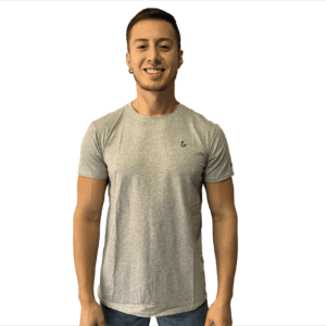 CAMISETA SEDA FRIA GRIS JASPE