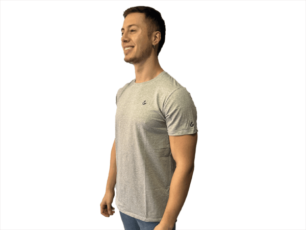 CAMISETA SEDA FRIA GRIS JASPE - Imagen 2