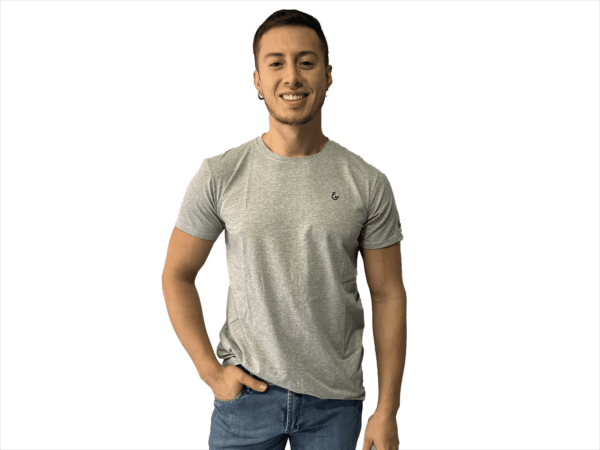 CAMISETA SEDA FRIA GRIS JASPE - Imagen 12