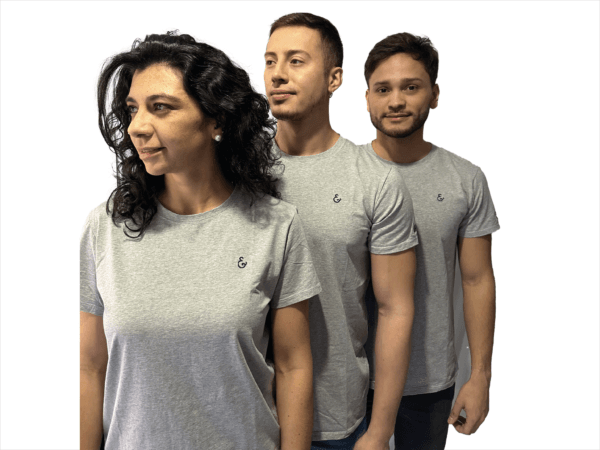CAMISETA SEDA FRIA GRIS JASPE - Imagen 3
