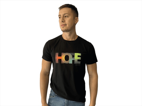 CAMISETA SEDA FRIA NEGRA HOPE - Imagen 3